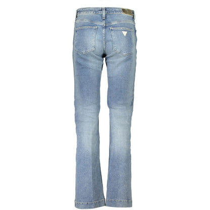 Jean évasé en coton bleu Guess