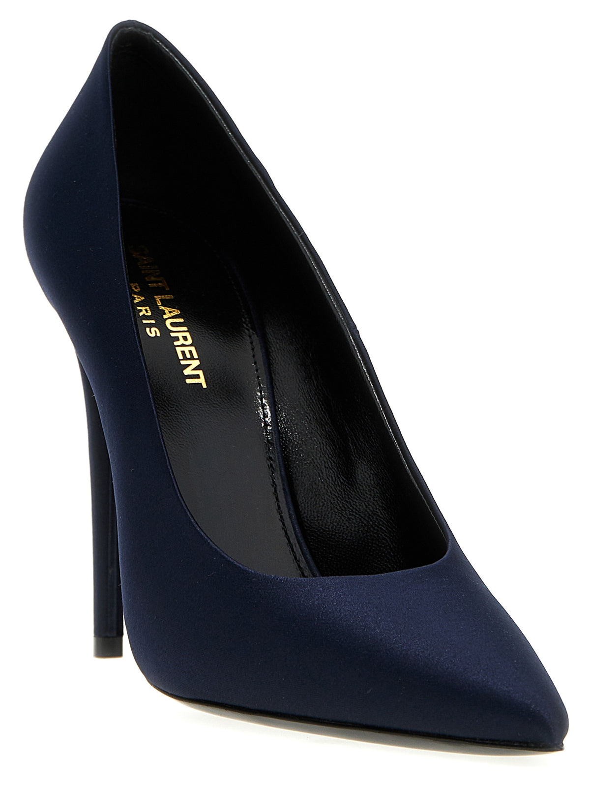 Escarpins à talons hauts Saint Laurent en polyester bleu