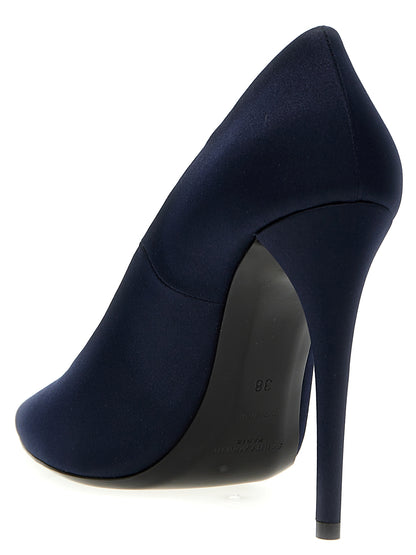 Escarpins à talons hauts Saint Laurent en polyester bleu