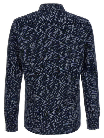Blouse en coton bleu Hugo Boss