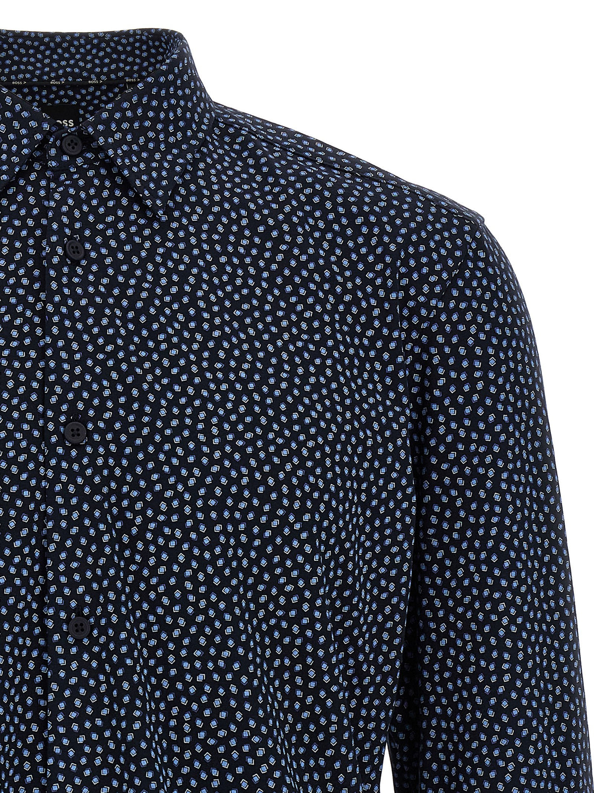 Blouse en coton bleu Hugo Boss