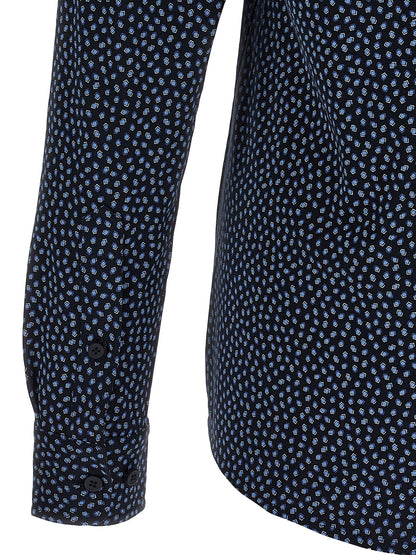Blouse en coton bleu Hugo Boss
