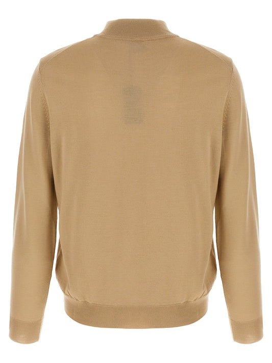 Hugo Boss Beige Virgin Wool Cardigan