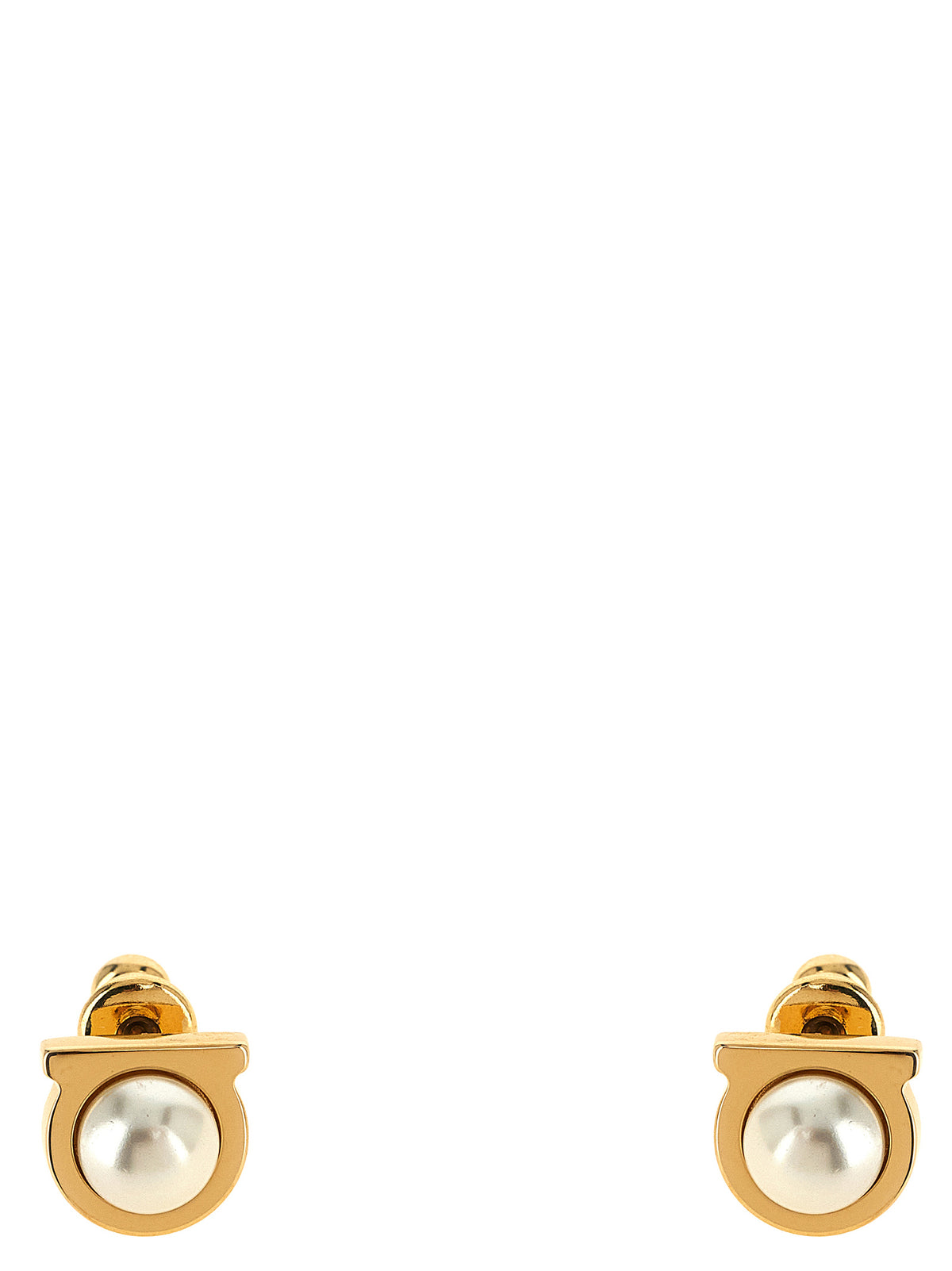Boucles d'oreilles Ferragamo en laiton doré