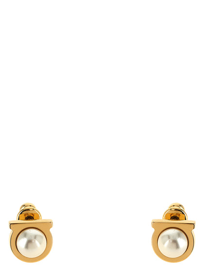 Boucles d'oreilles Ferragamo en laiton doré