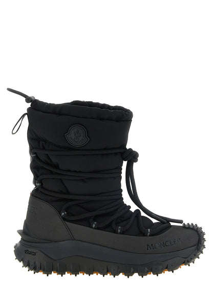 Bottines à lacets Moncler en polyamide noir