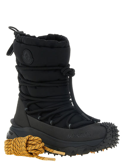 Bottines à lacets Moncler en polyamide noir