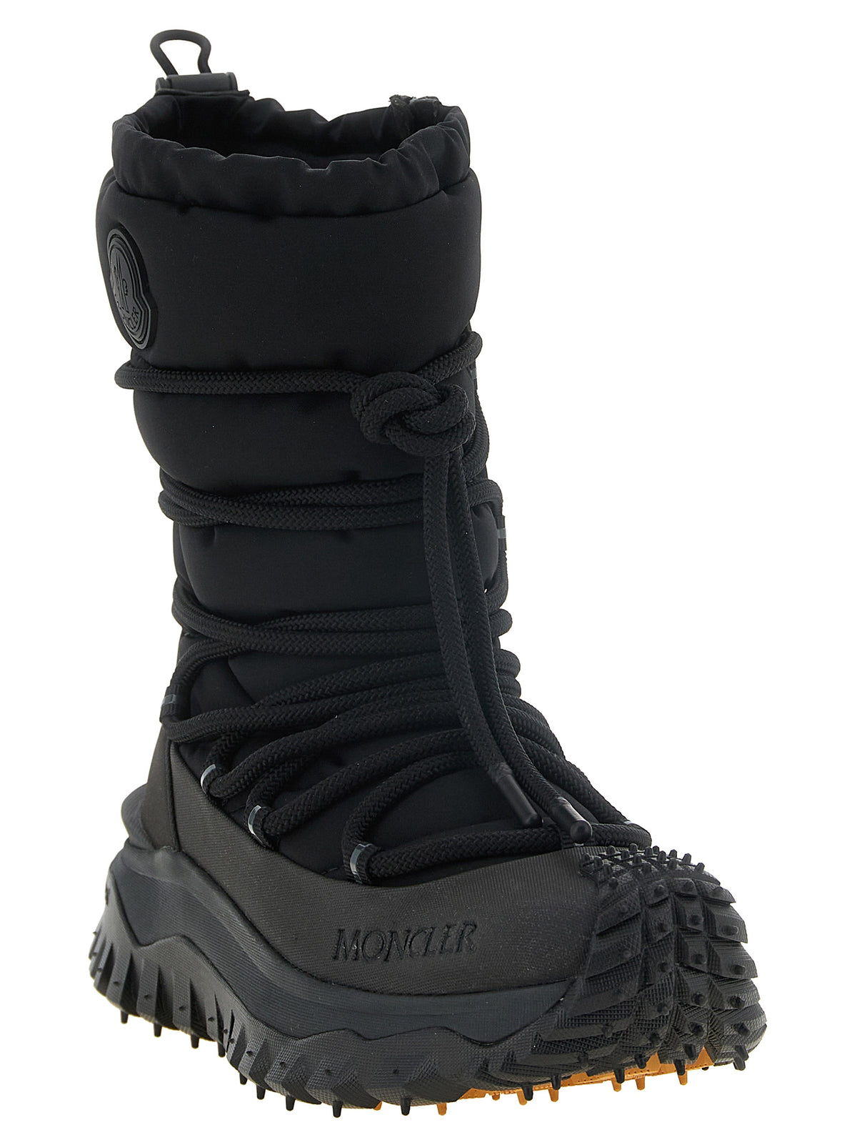 Bottines à lacets Moncler en polyamide noir