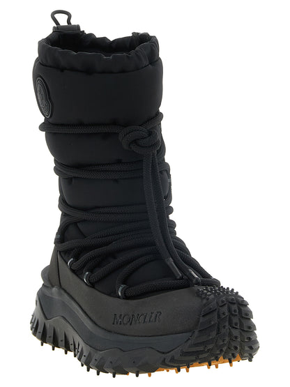 Bottines à lacets Moncler en polyamide noir