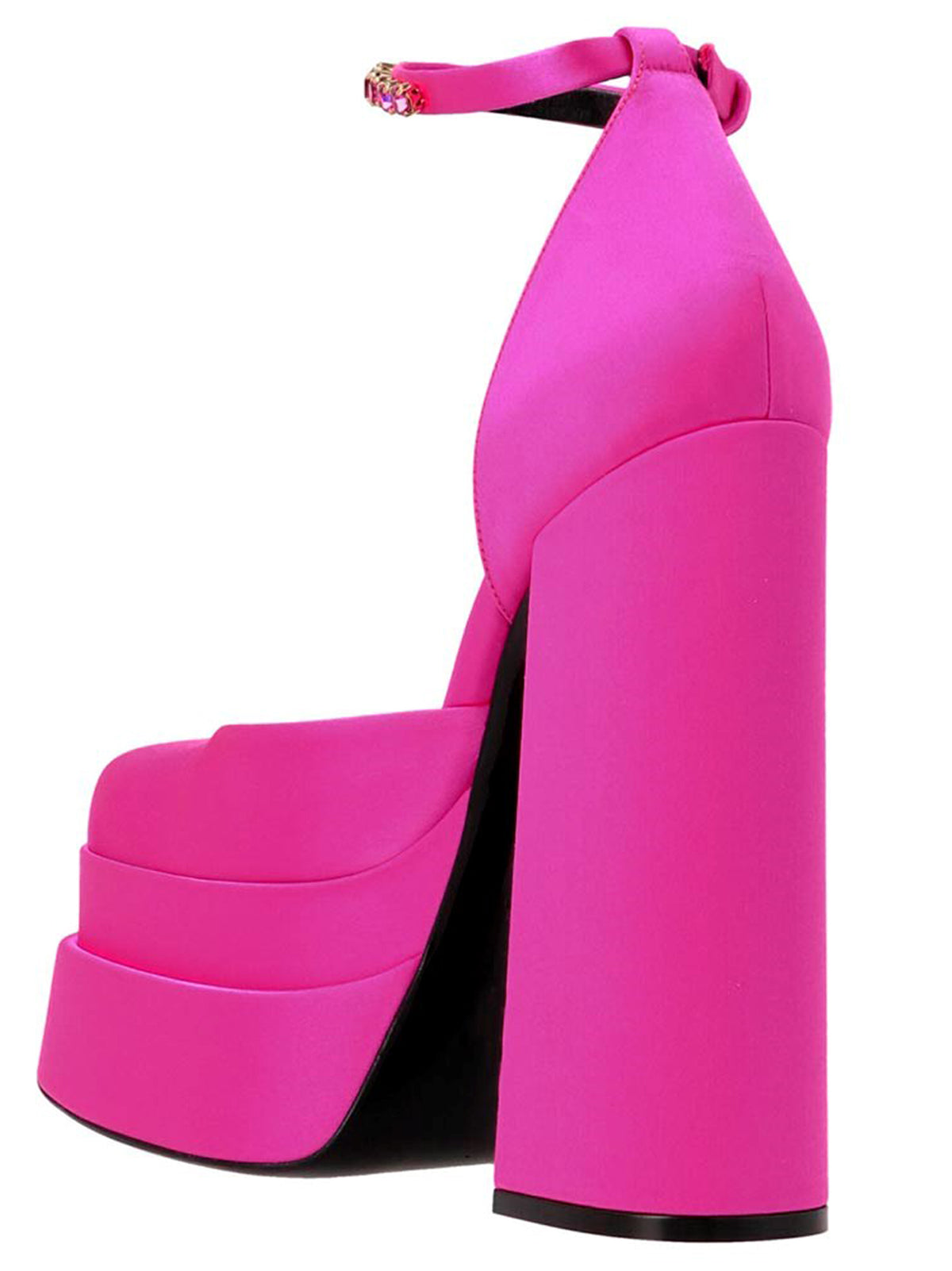 Escarpins à plateforme Versace en viscose fuchsia