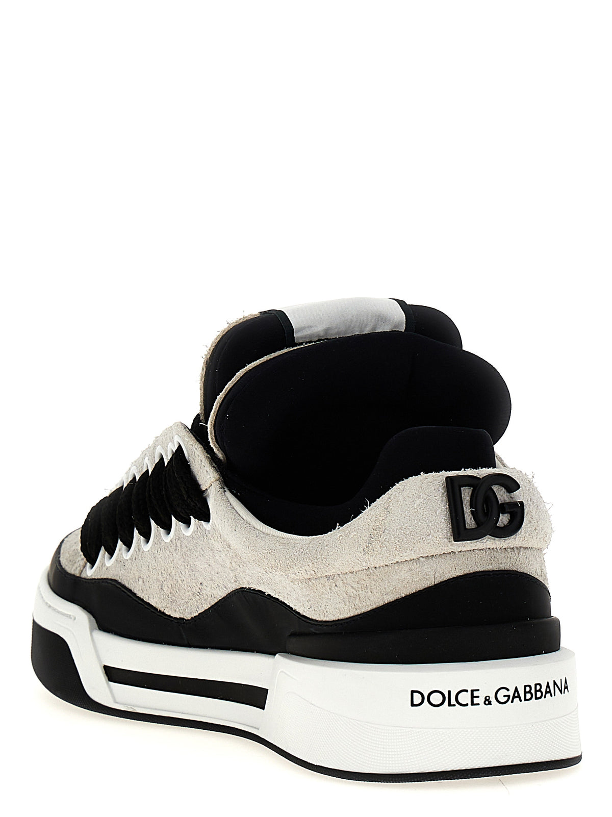 Baskets de sport bicolores en cuir Dolce & Gabbana