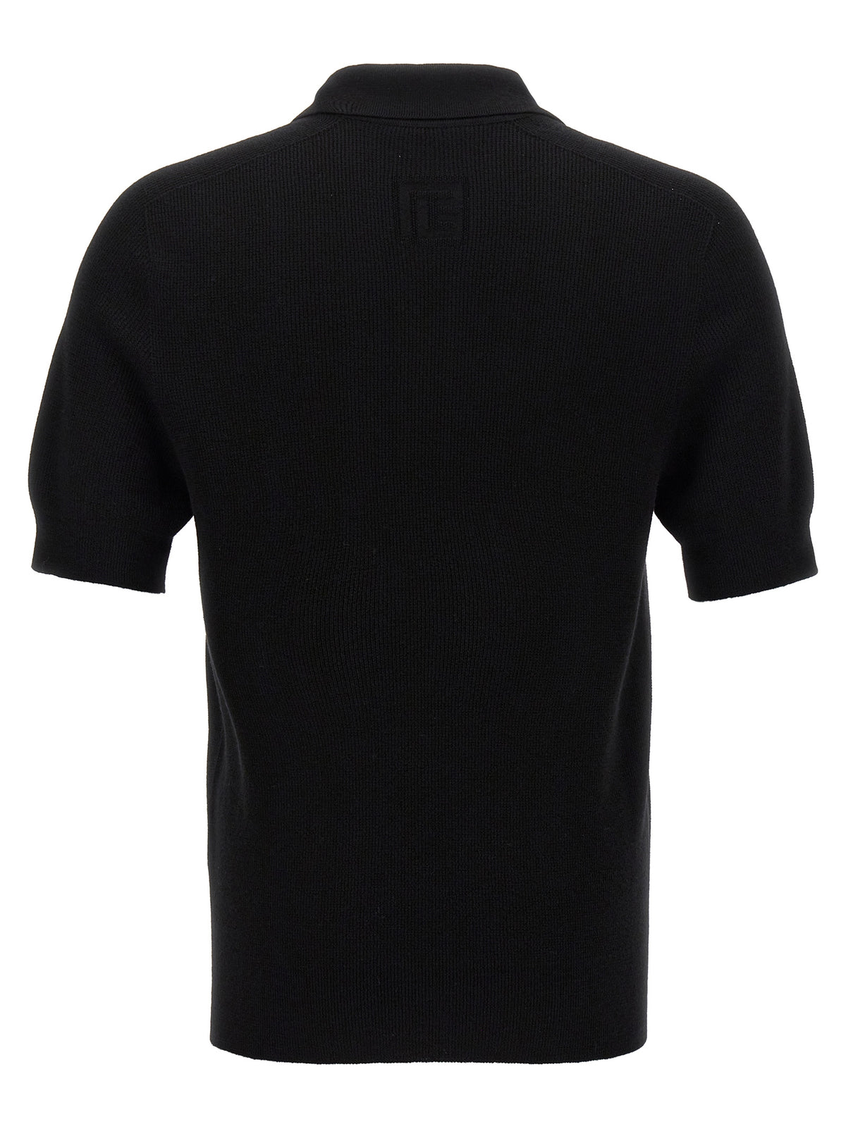 Polo Balmain en laine mérinos noire