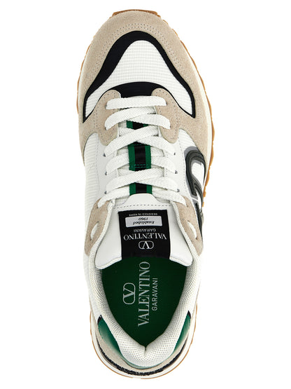 Baskets Valentino Garavani en veau multicolore