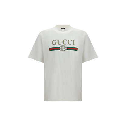 Gucci White Cotton T-Shirt