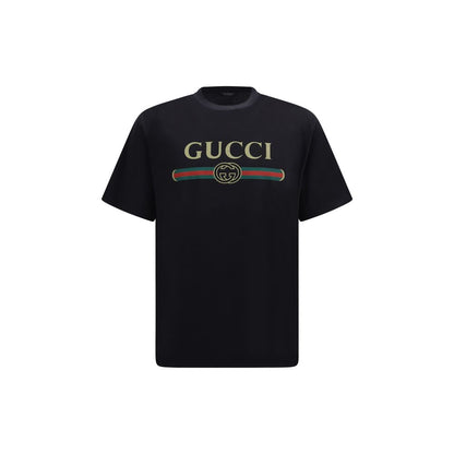 Gucci Black Cotton T-Shirt