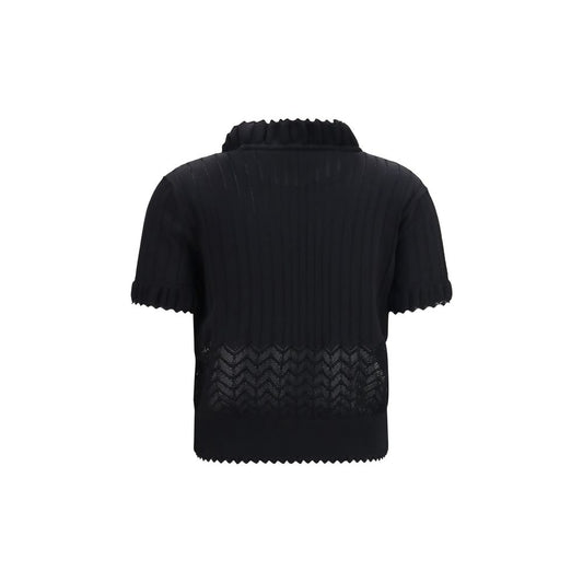 Alexander McQueen Black Viscose T-Shirt