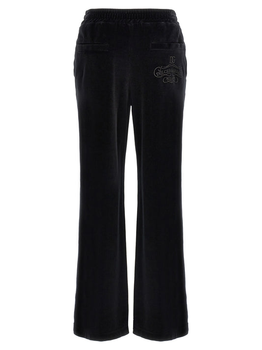 Dolce & Gabbana Black Cotton Joggers (Workout Pants)