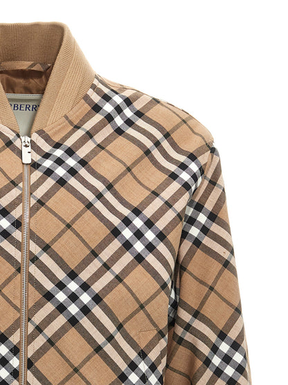 Bomber Burberry en polyester multicolore