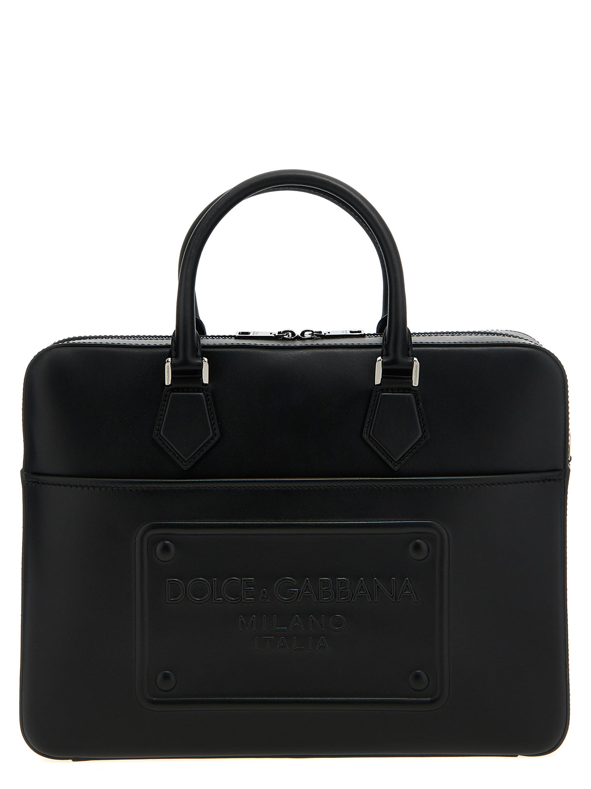 Sac cabas Dolce & Gabbana en cuir d'agneau noir