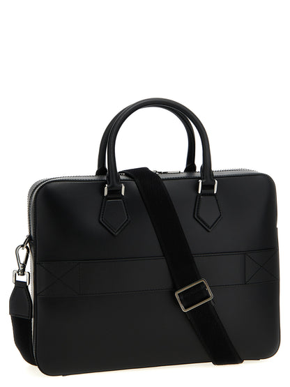 Sac cabas Dolce & Gabbana en cuir d'agneau noir