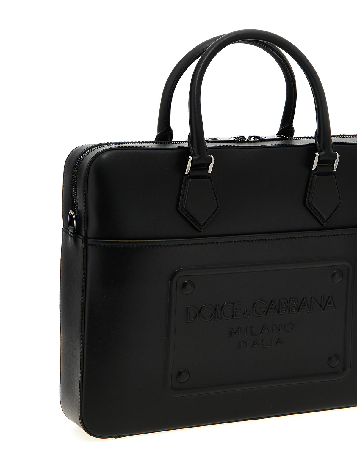 Sac cabas Dolce & Gabbana en cuir d'agneau noir
