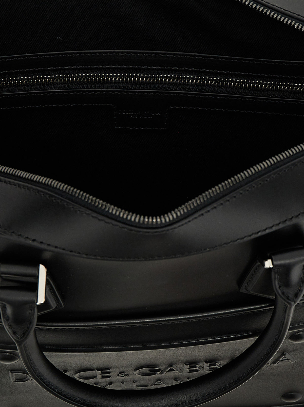 Sac cabas Dolce & Gabbana en cuir d'agneau noir