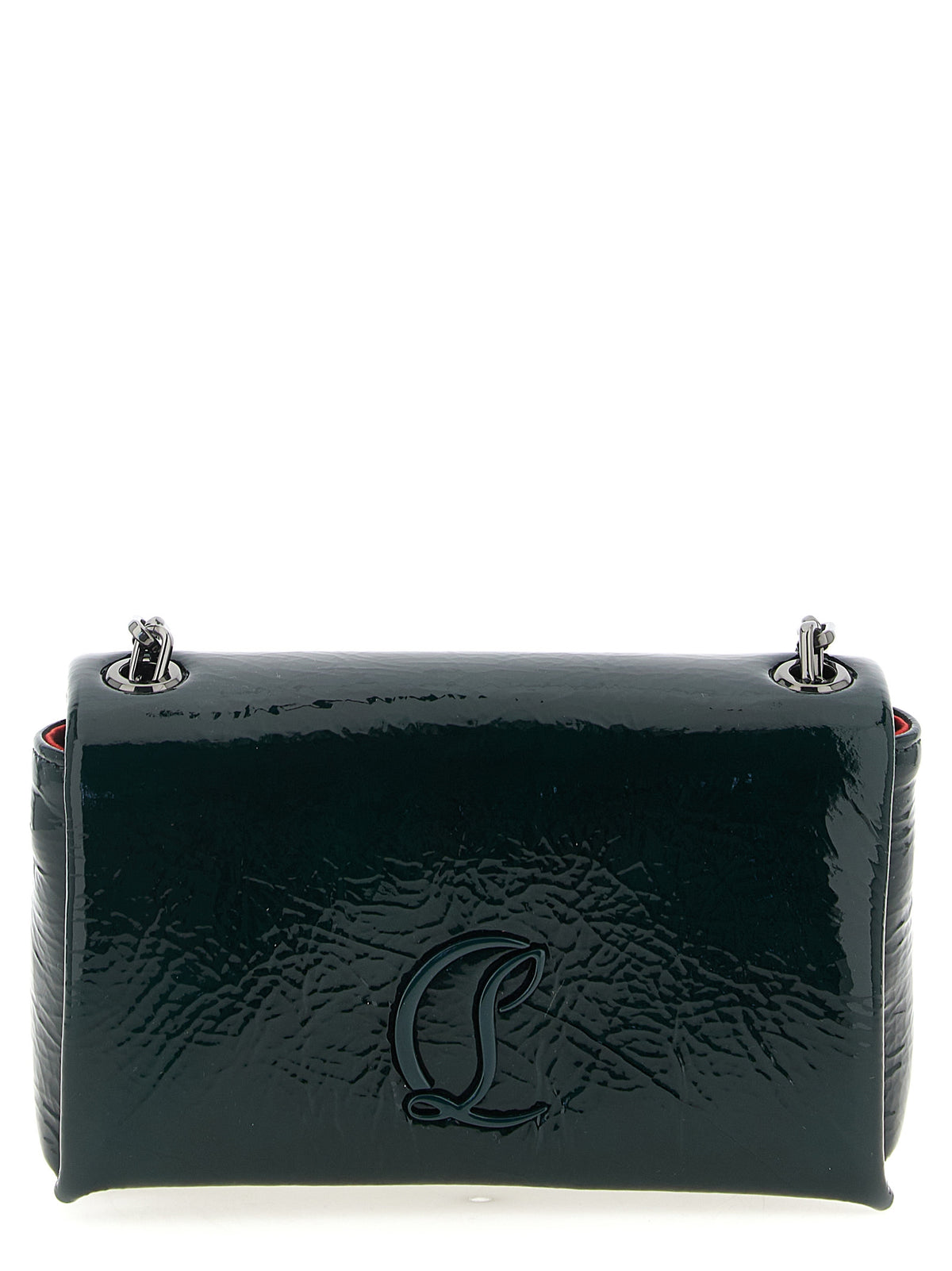 Sac bandoulière Christian Louboutin en cuir de veau bicolore