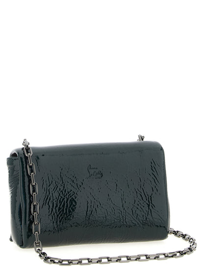 Sac bandoulière Christian Louboutin en cuir de veau bicolore