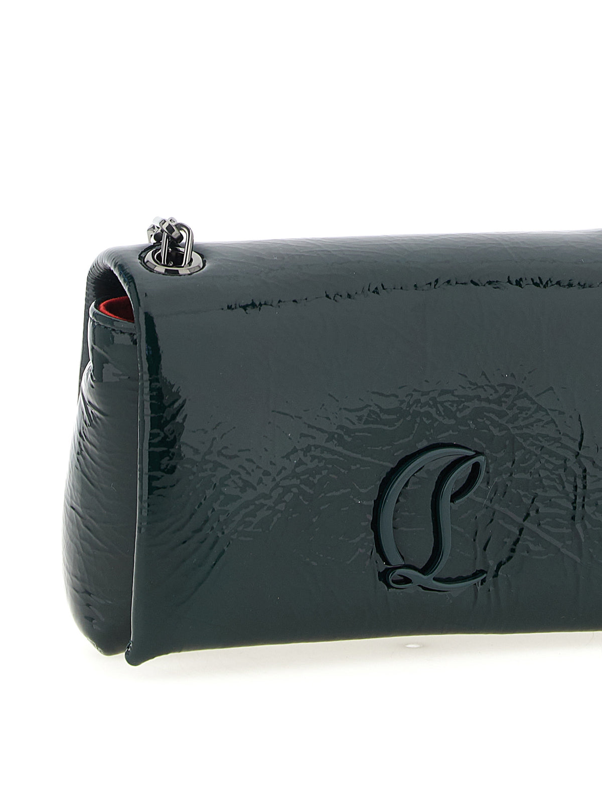 Sac bandoulière Christian Louboutin en cuir de veau bicolore