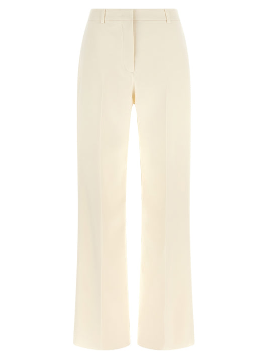 Fendi White Virgin Wool Dress Pants