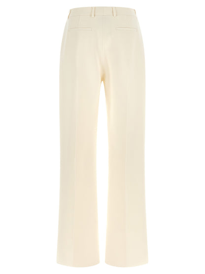 Pantalon de costume Fendi en laine vierge blanche