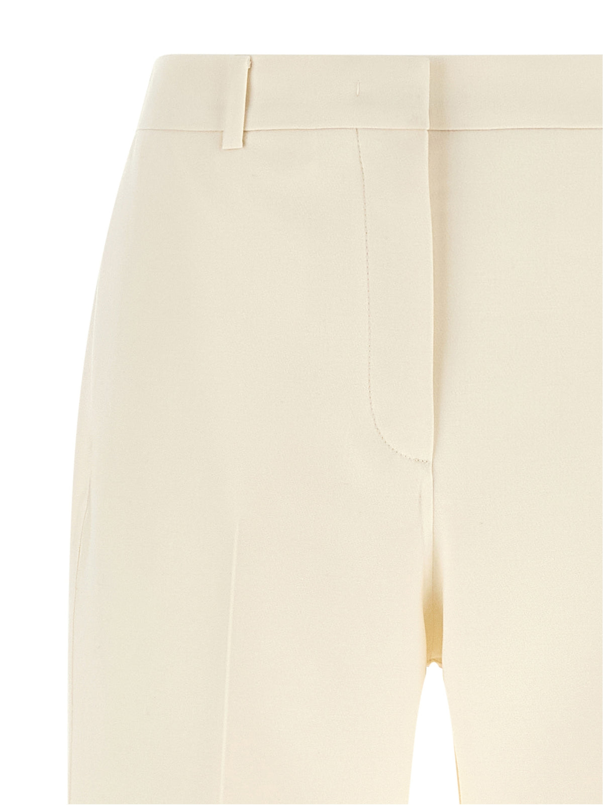 Pantalon de costume Fendi en laine vierge blanche