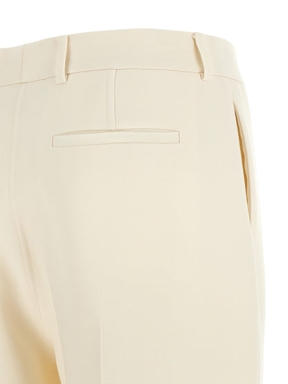 Pantalon de costume Fendi en laine vierge blanche
