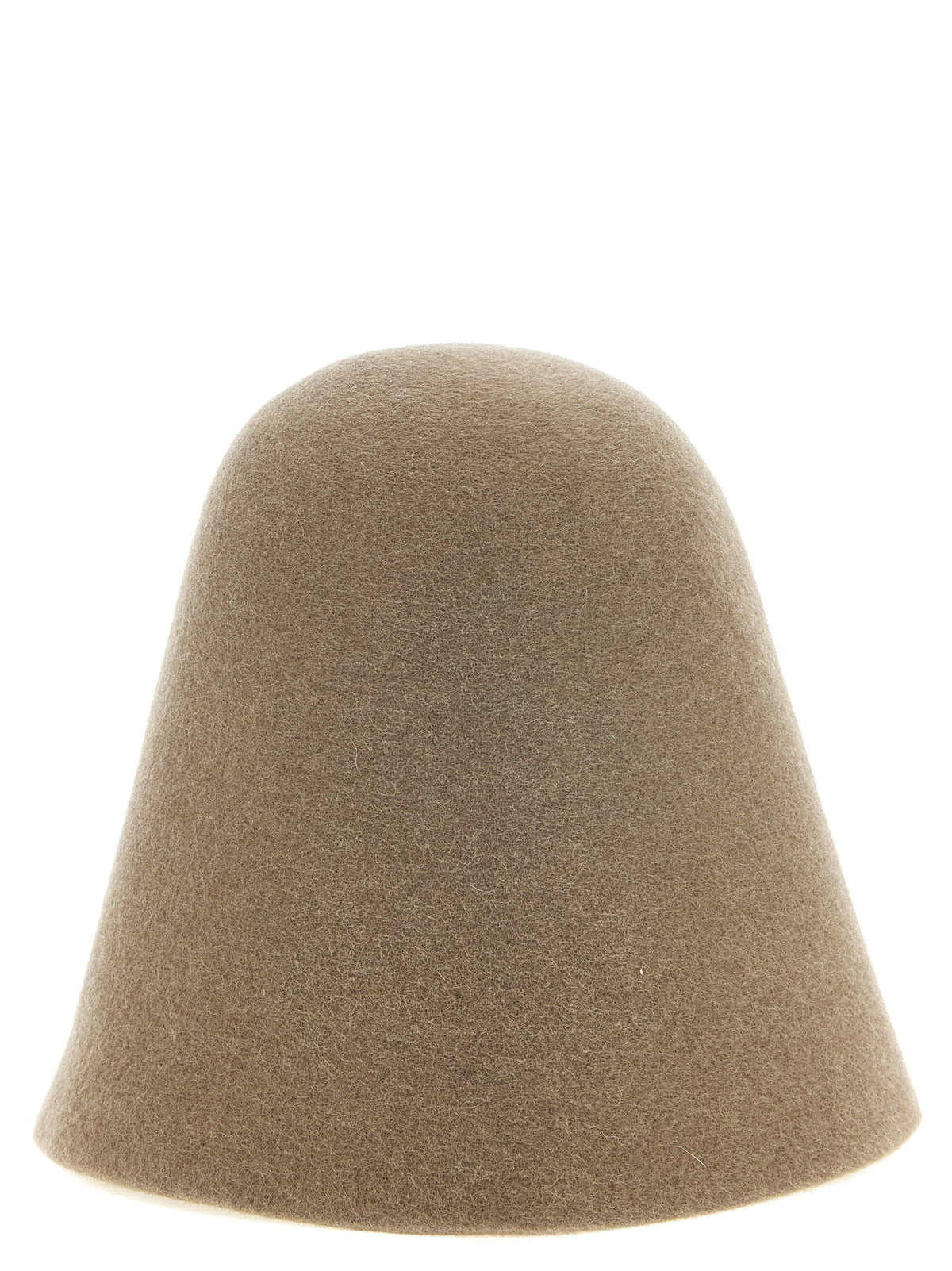 Bonnet en laine mérinos beige Jacquemus