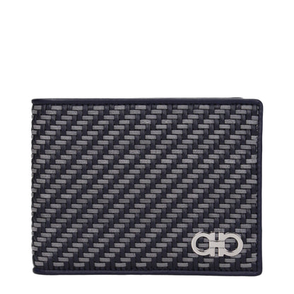 Portefeuille Ferragamo en cuir bleu