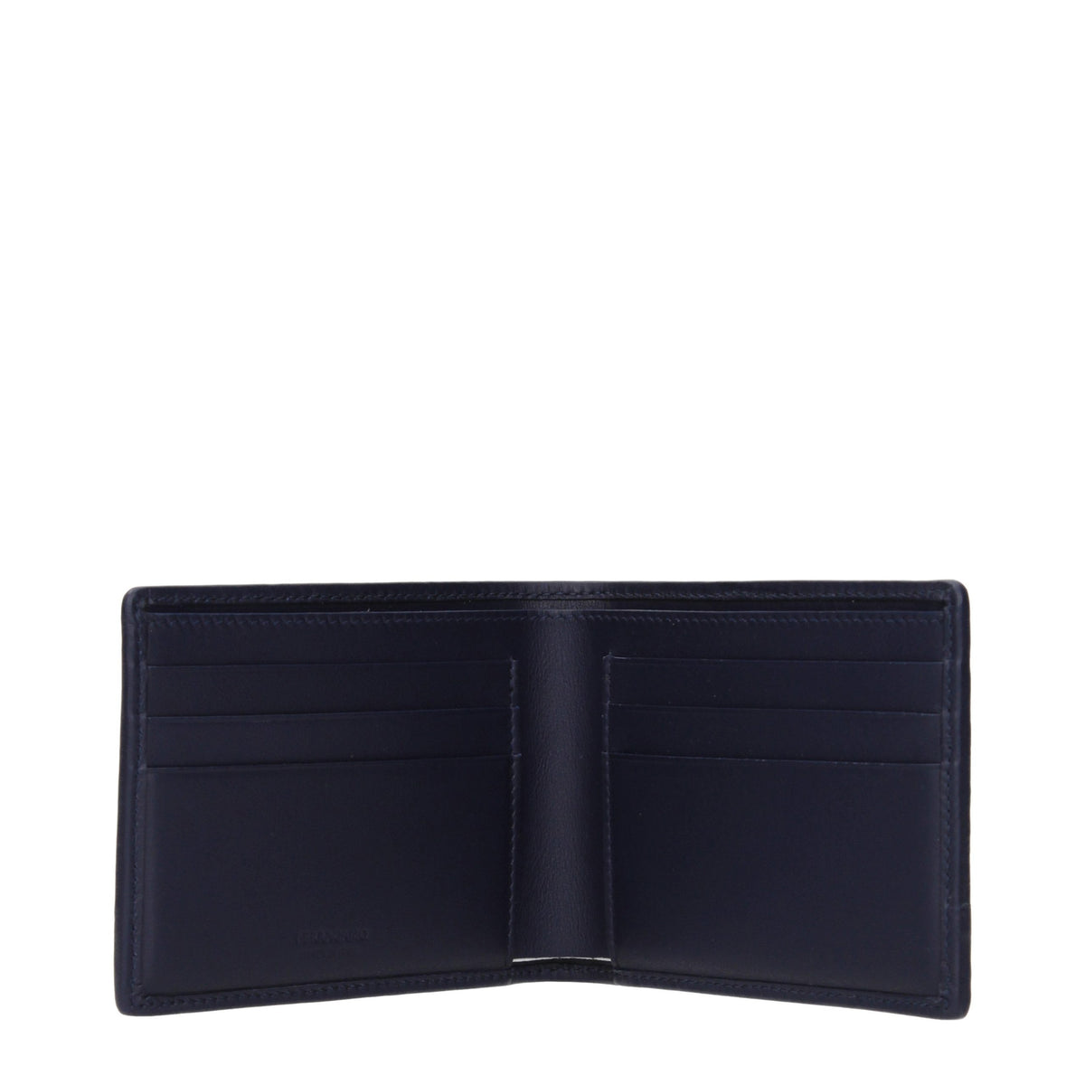 Portefeuille Ferragamo en cuir bleu