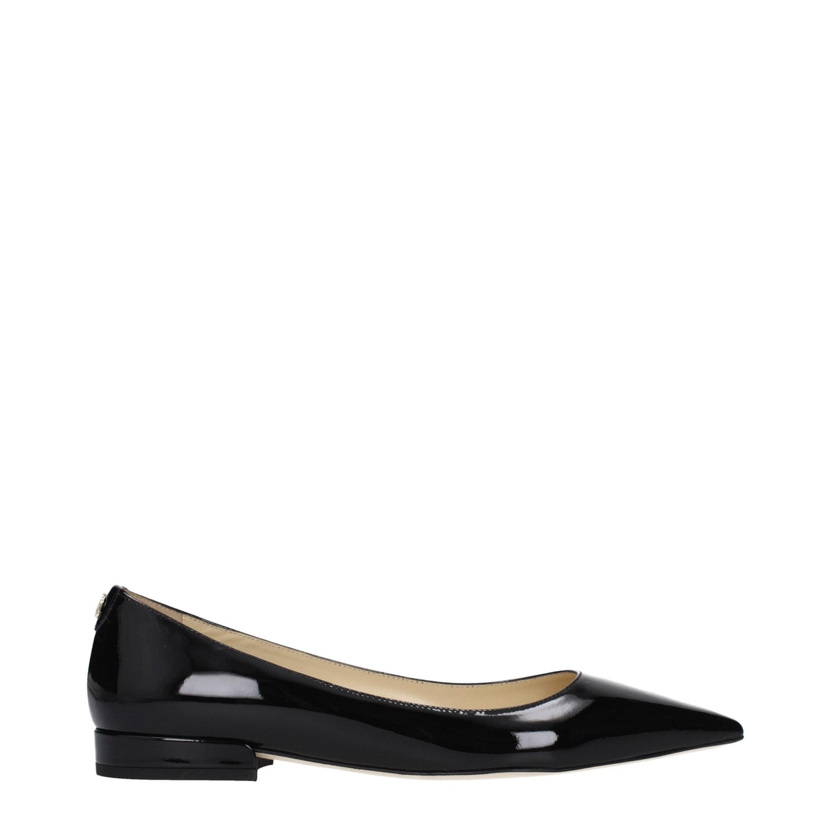 Jimmy Choo Black Leather Flats
