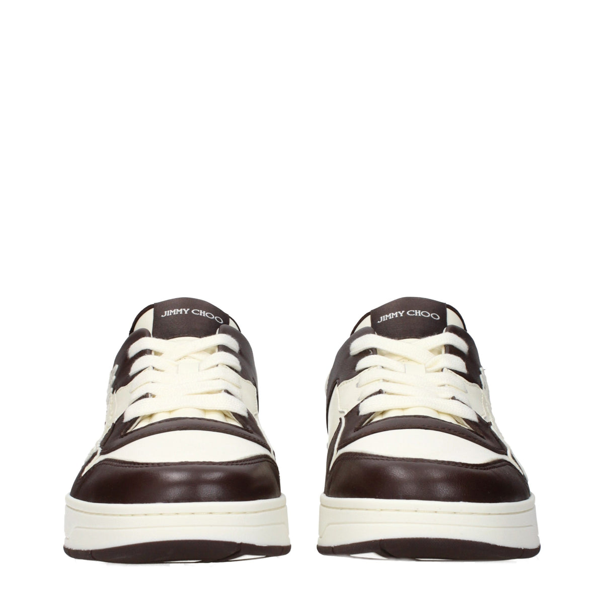 Baskets basses Jimmy Choo en cuir beige
