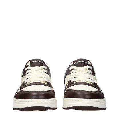Baskets basses Jimmy Choo en cuir beige
