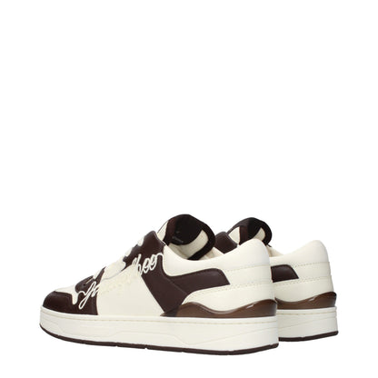 Baskets basses Jimmy Choo en cuir beige