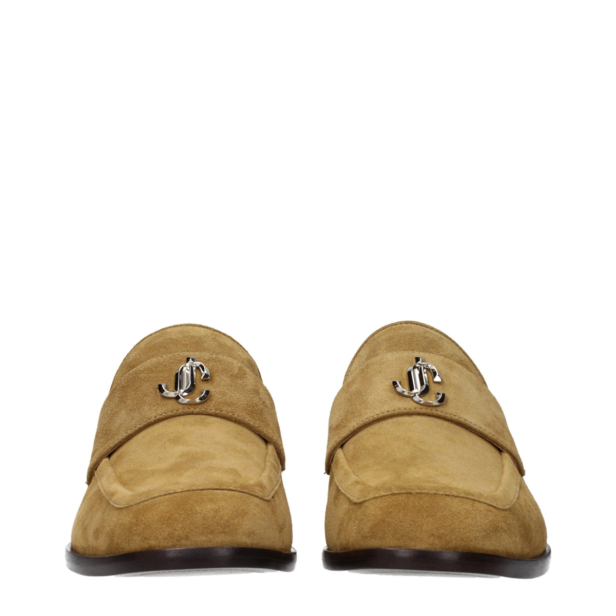 Mocassins à enfiler en cuir marron Jimmy Choo