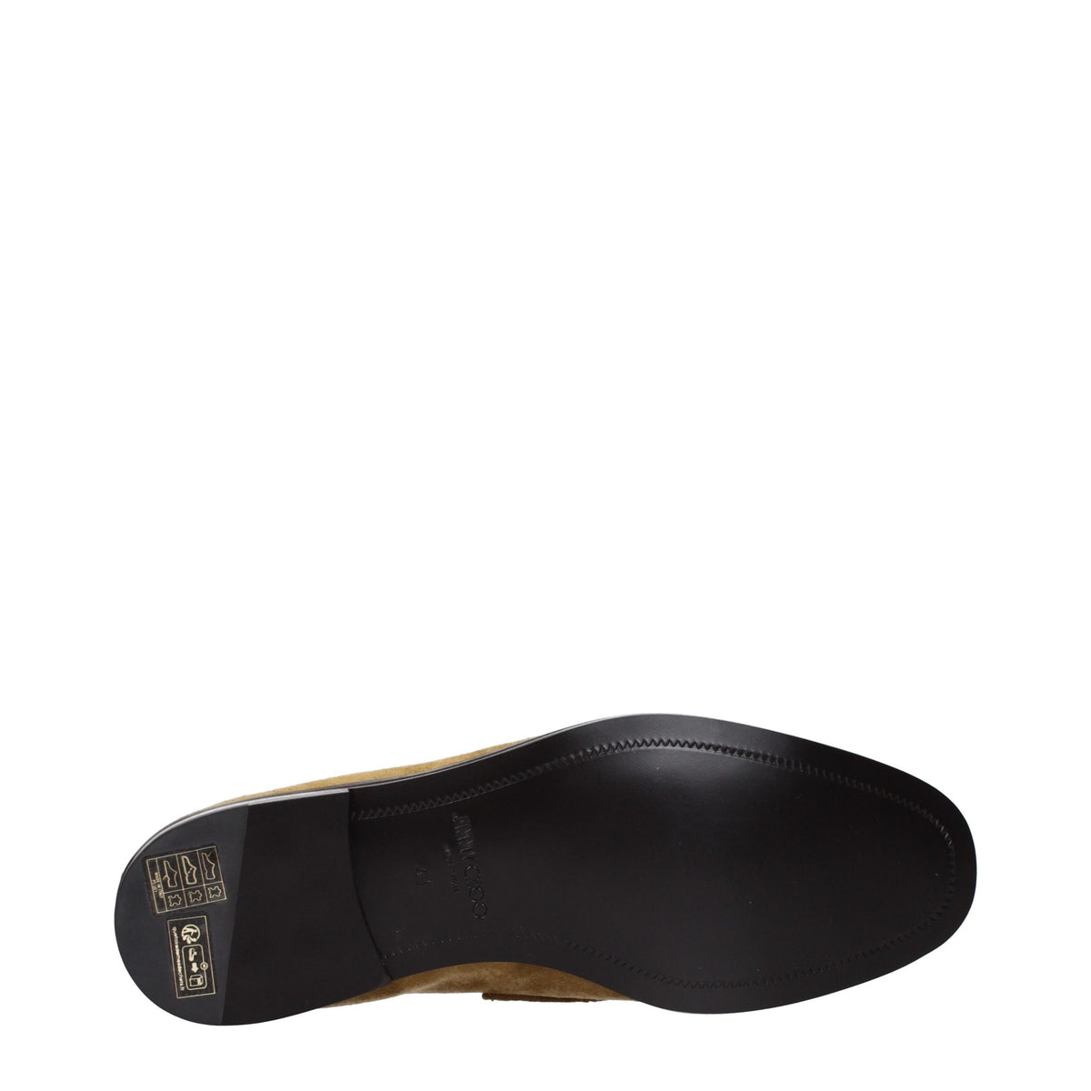 Mocassins à enfiler en cuir marron Jimmy Choo