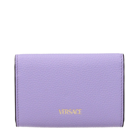 Versace Purple Leather Wallet