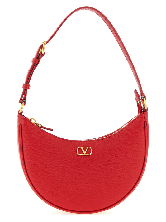 Sac à épaule Valentino Garavani en cuir de veau rouge