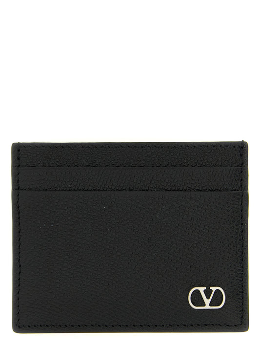 Valentino Garavani Black Calfskin Cardholder