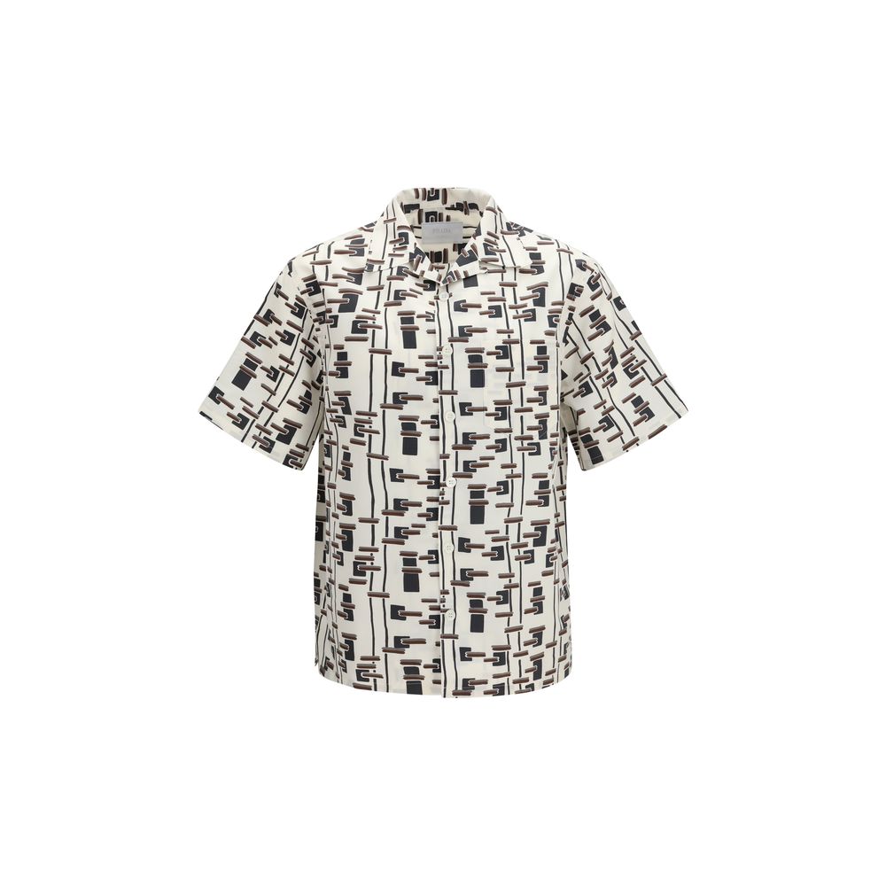 Prada Beige Cotton Patterned Shirt