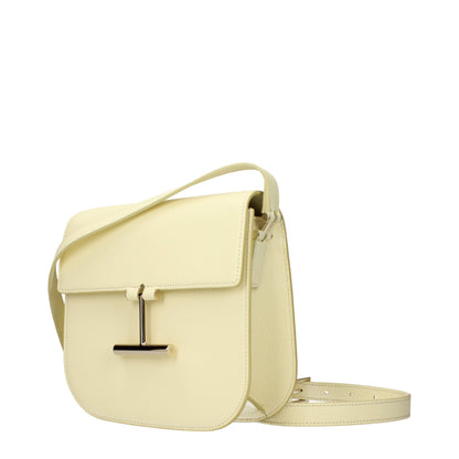 Sac bandoulière Tom Ford en cuir jaune