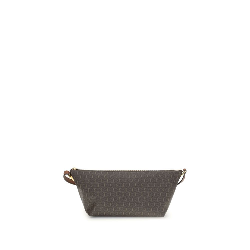 Sac à épaule Saint Laurent en cuir marron