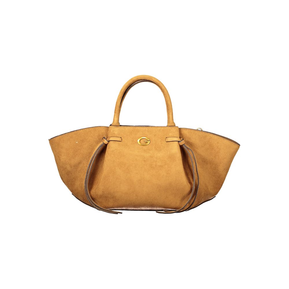 Sac Guess Jeans marron en polyester pour femme avec bandoulière réglable