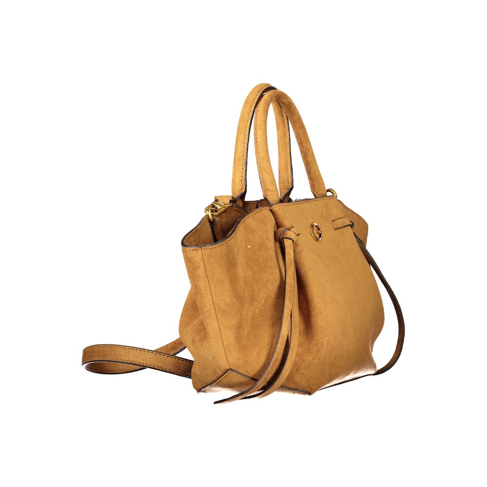 Sac Guess Jeans marron en polyester pour femme avec bandoulière réglable